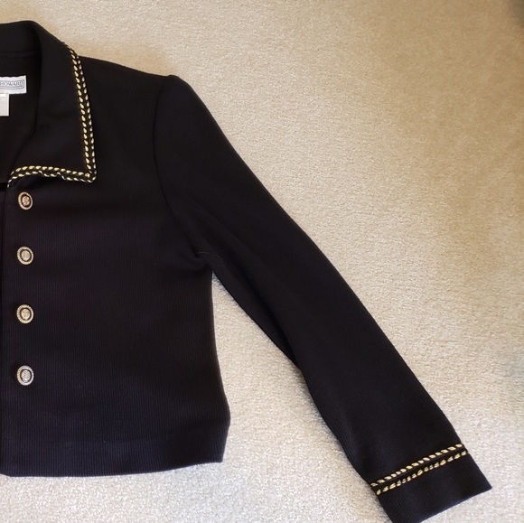 VTG Jessica Howard black cropped jacket. Size 8. - Picture 4 of 6